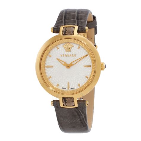 Versace Crystal Gleam Quartz White Dial Ladies 